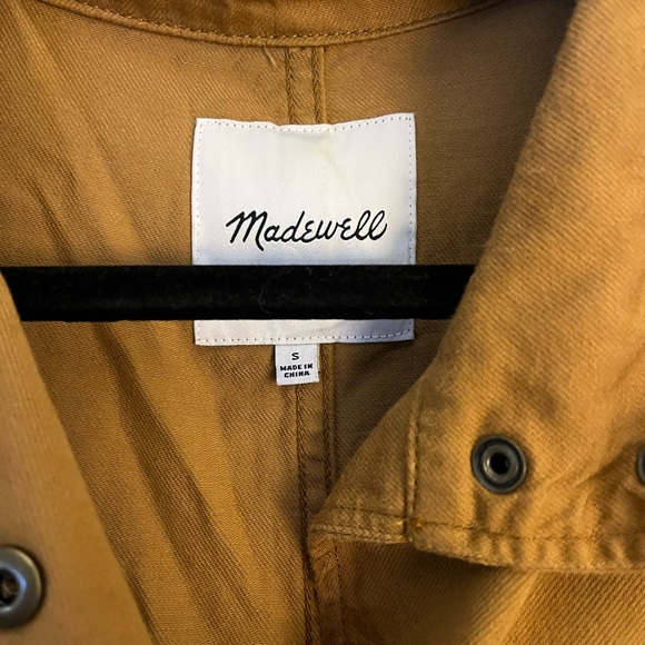 Madewell Mustard Yellow Button-up Jacket - Picture 3 of 5